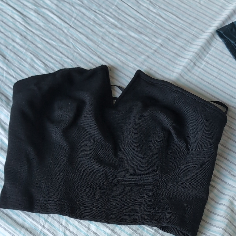 Anthropologie Maeve Textured Black Top